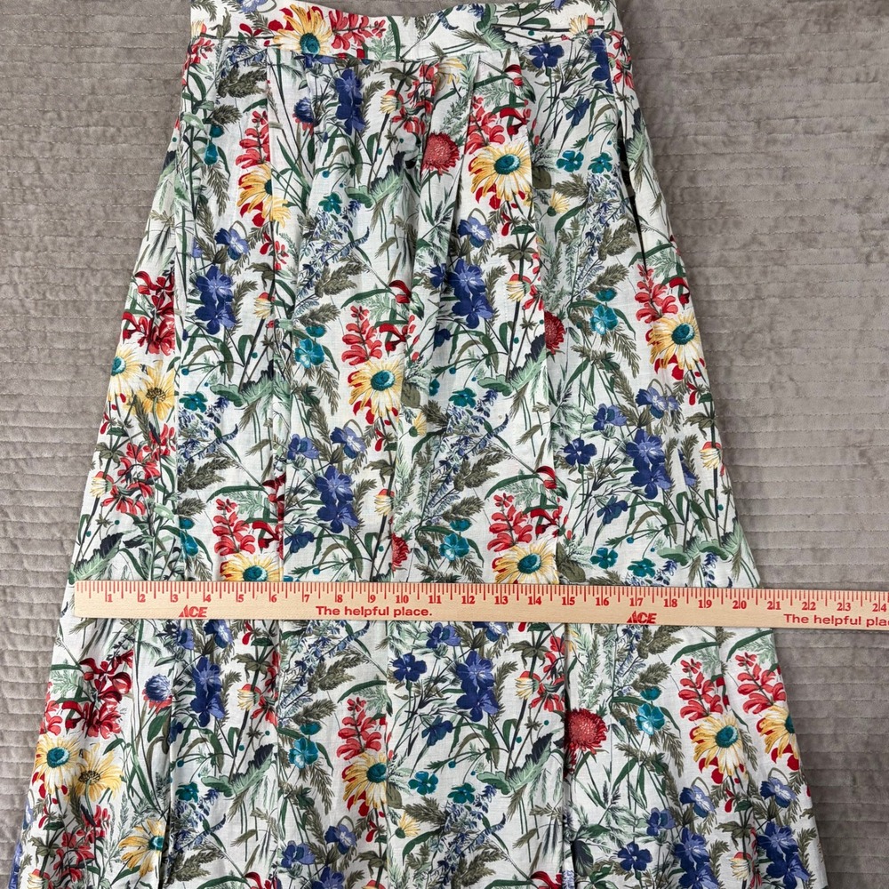Geiger Collections Floral Midi Skirt Made in Austria Wildflower Botanical Sz 36 - Picture 6 of 11